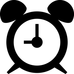 Circular Alarm Clock Sketch Sketch Svg Vector, Free Vectors File